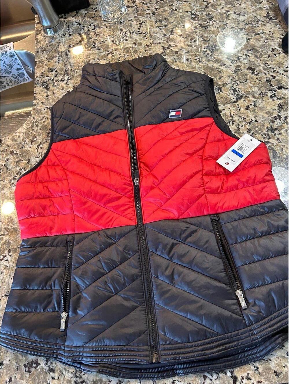 TOMMY HILFIGER PUFF VEST - blue - Size L NEW
